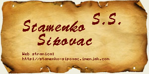 Stamenko Šipovac vizit kartica